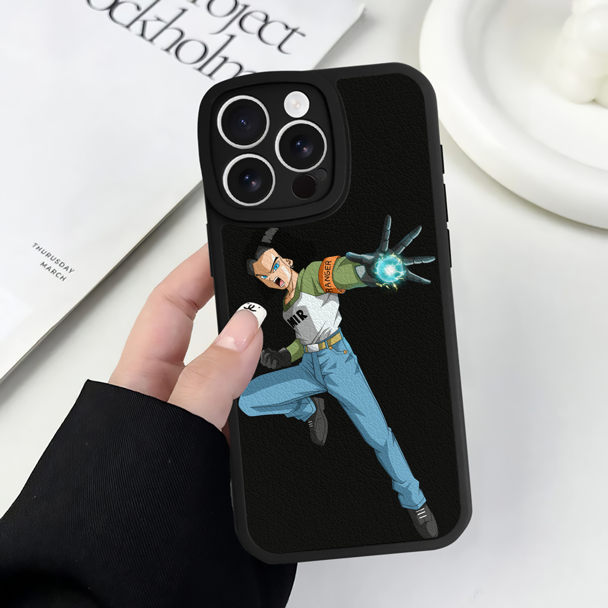 （画像用） ドラゴンボール DRAGON BALL 【iPhone 16シリーズ対応】シリコンスマホケース（レザー調） 材質：シリコン
